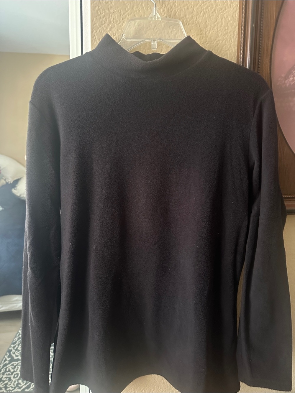 32 Degrees Black fleece Turtleneck